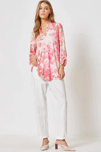 Load image into Gallery viewer, Oyster Pink Floral Blouse