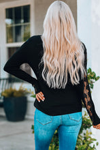 Load image into Gallery viewer, Details To Remember - Lace Splicing Scallop V Neck Blouse