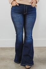 Load image into Gallery viewer, East West Deep Wash Mid Waist Flare