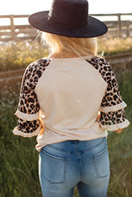 Load image into Gallery viewer, Sassy Cowgirl Leopard Sunflower Print With Ruffled Sleeves