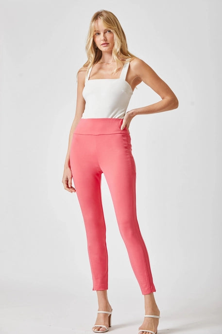 High Waisted Skinny Pant Stawberry Peach