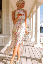 Load image into Gallery viewer, My Faithful Love Multicolor Crisscross Floral Maxi Dress
