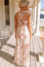 Load image into Gallery viewer, My Faithful Love Multicolor Crisscross Floral Maxi Dress
