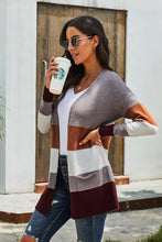 Load image into Gallery viewer, Abby A New Season Colorblock Cardigan With Pockets
