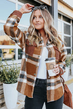 Load image into Gallery viewer, Rust Plaid Corduroy Shacket
