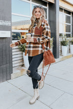 Load image into Gallery viewer, Rust Plaid Corduroy Shacket
