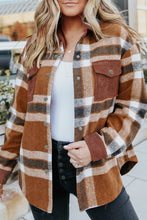 Load image into Gallery viewer, Rust Plaid Corduroy Shacket
