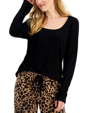 Load image into Gallery viewer, Black Leopard Loungewear 2 Piece Set
