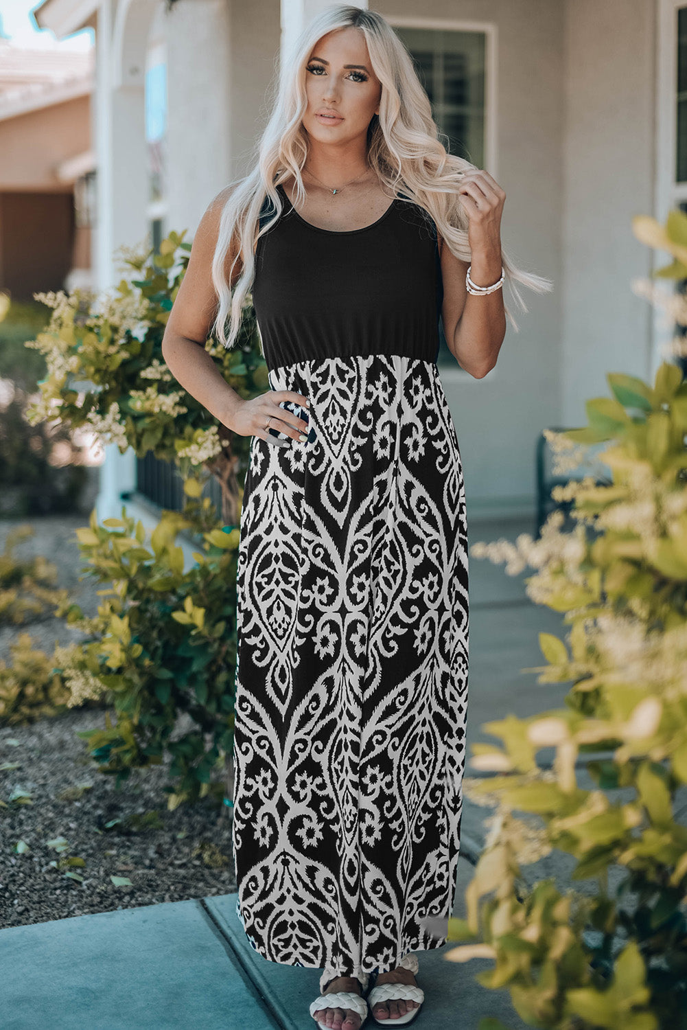 Tara Boho Print Maxi Dress