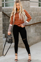 Load image into Gallery viewer, Brooklyn Colorblock Ribbed Striped Pullover
