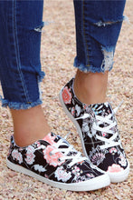 Load image into Gallery viewer, Chelsea Floral Criss Cross Sneakers
