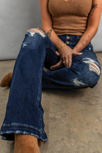 Load image into Gallery viewer, The Rockstar &quot;Jenny&quot; Buttonfly Flare Jeans
