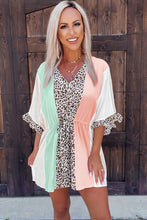 Load image into Gallery viewer, Summer Daze Leopard Colorblock Romper
