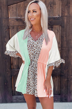 Load image into Gallery viewer, Summer Daze Leopard Colorblock Romper
