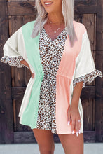 Load image into Gallery viewer, Summer Daze Leopard Colorblock Romper
