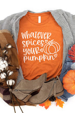 Load image into Gallery viewer, Whatever Spices Your Pumpkin Graphic Tee
